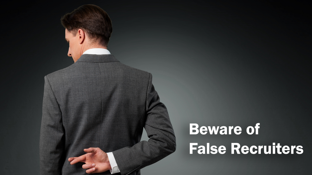 Beware of False Recruiters Image